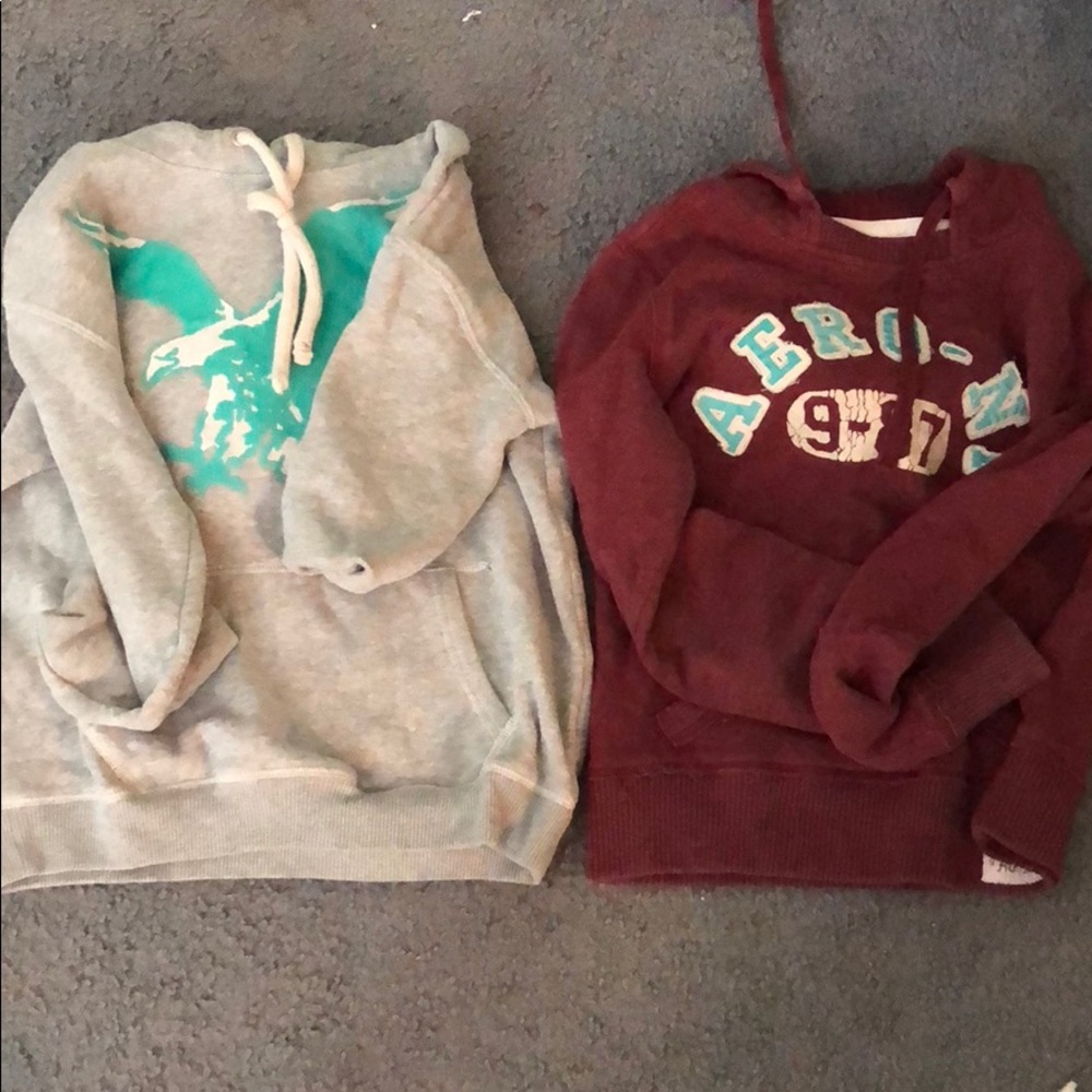 Aeropostale hoodie and American eagle hoodie